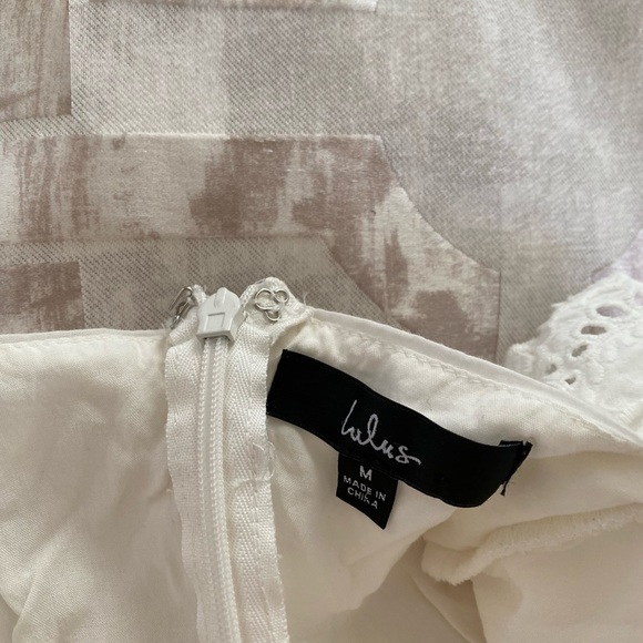 Lulu's White Eyelet Dress - Picture 5 of 7